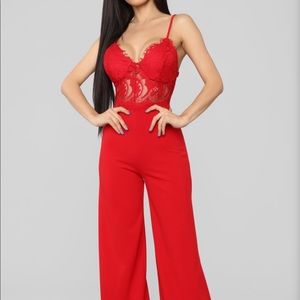 Roof Top Date Lace in red